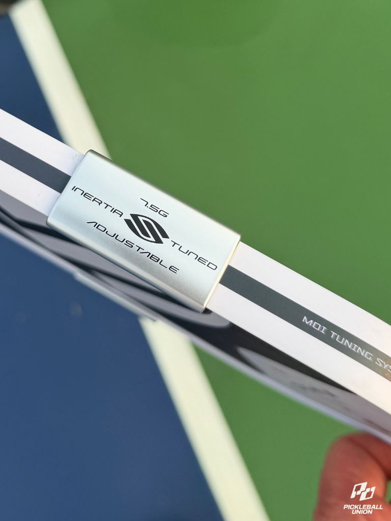 Selkirk OMNI 16mm Elongated Paddle Review 5 Selkirk's Adjustable MOI Weighting System