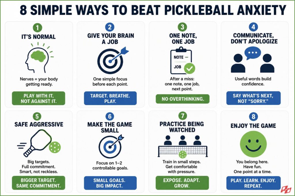 simple ways to relief pickleball anxiety
