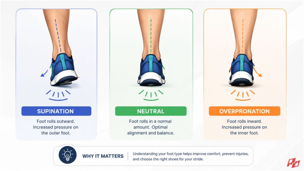Why Your Pickleball Shoes Are Wearing Out on One Side 1 supination and overpronation explained