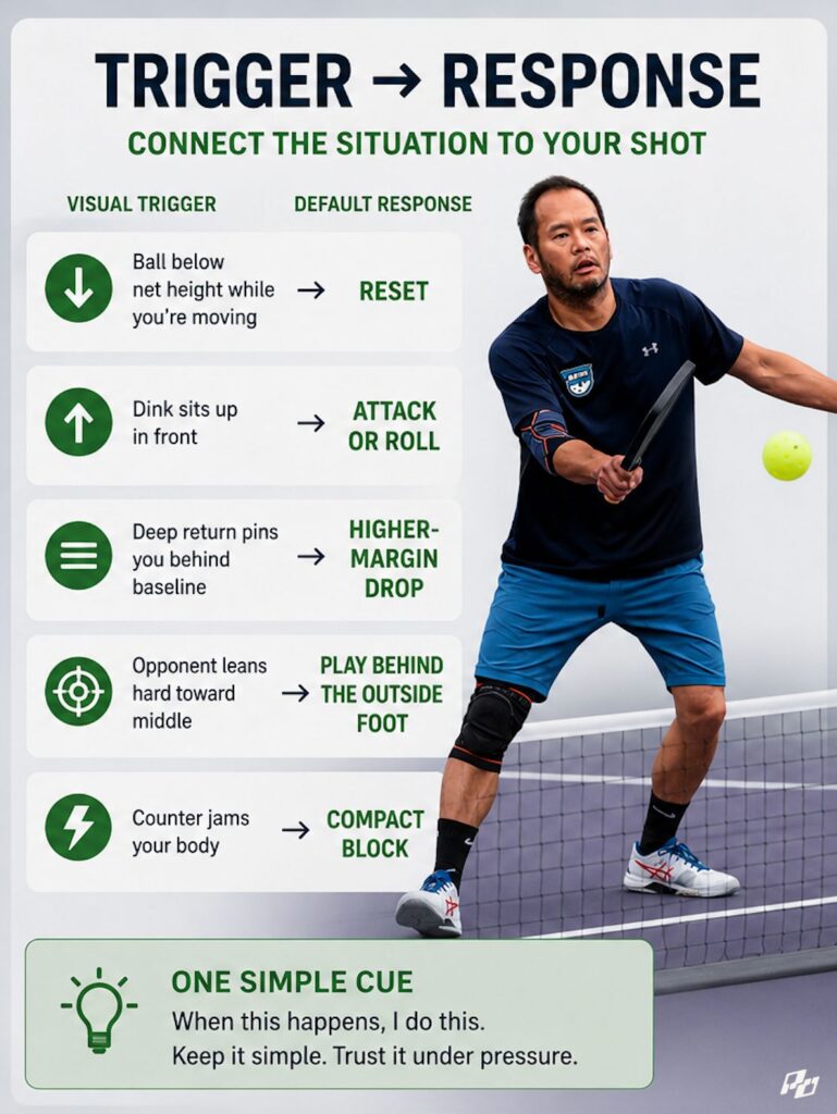 You Don’t Need More Pickleball Tips. You Need Transfer. 2 Stop Practicing a Shot Without Its Trigger