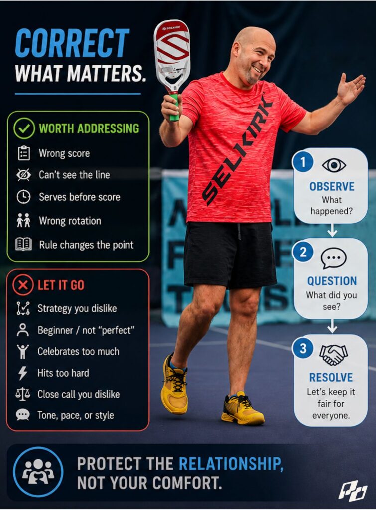 Most "Good Sportsmanship" in Pickleball Is Actually Conflict Avoidance 2 rules of good etiquette in pickleball