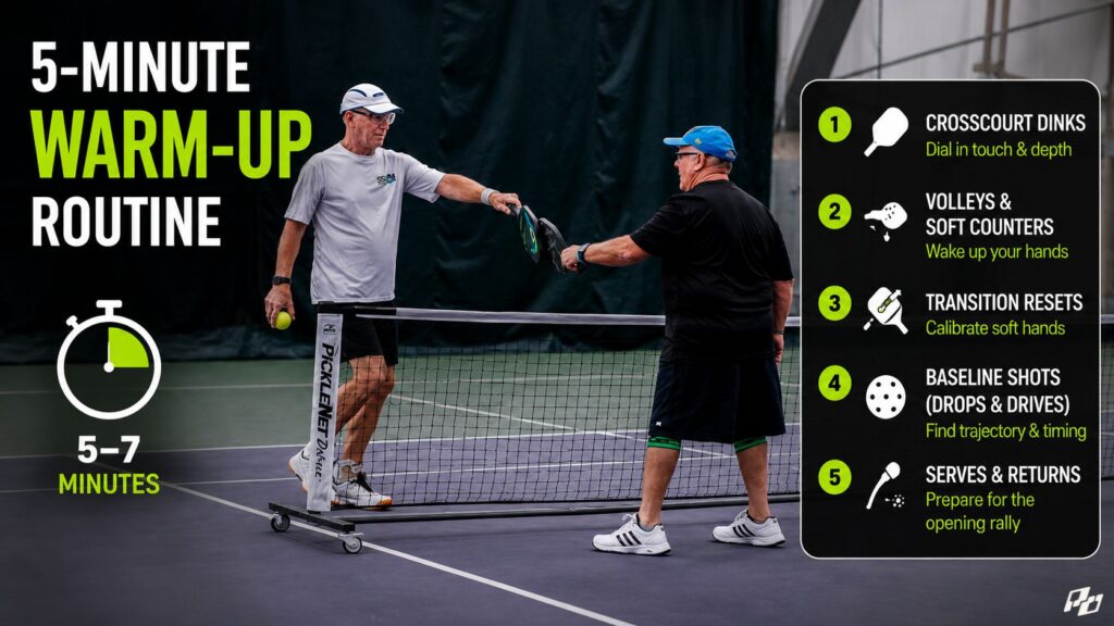 The Best 5-Minute Pickleball Warm-Up (And Why Most Players Get It Wrong) 1 5-Minute Pickleball Warm-Up