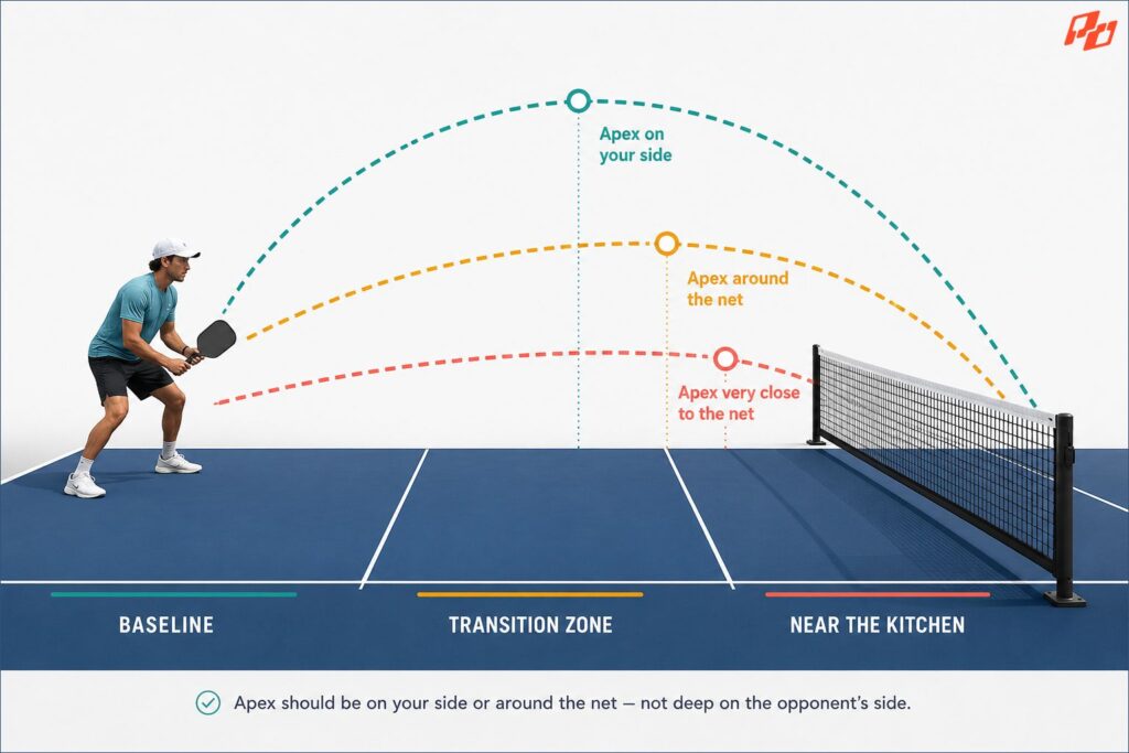How Much Net Clearance Should You Use on pickleball drop