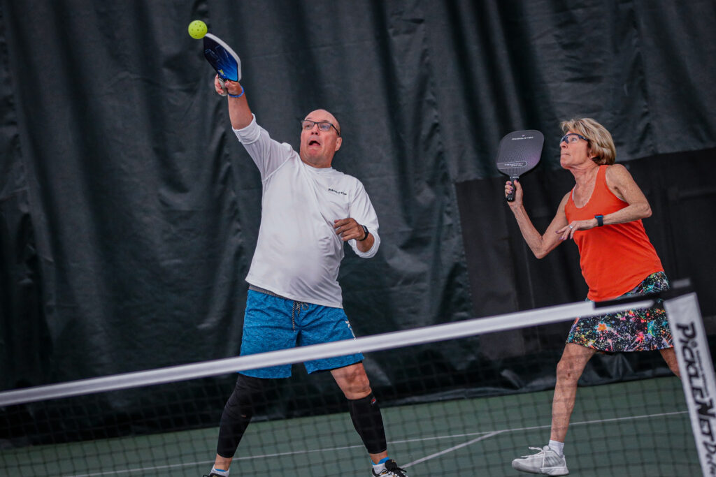 Why Pickleball Players Get So Angry About Lobs (It's Not Actually About the Lob) 1 pickleball lobbing in rec play