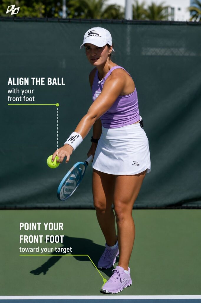 volley serve ball release technique