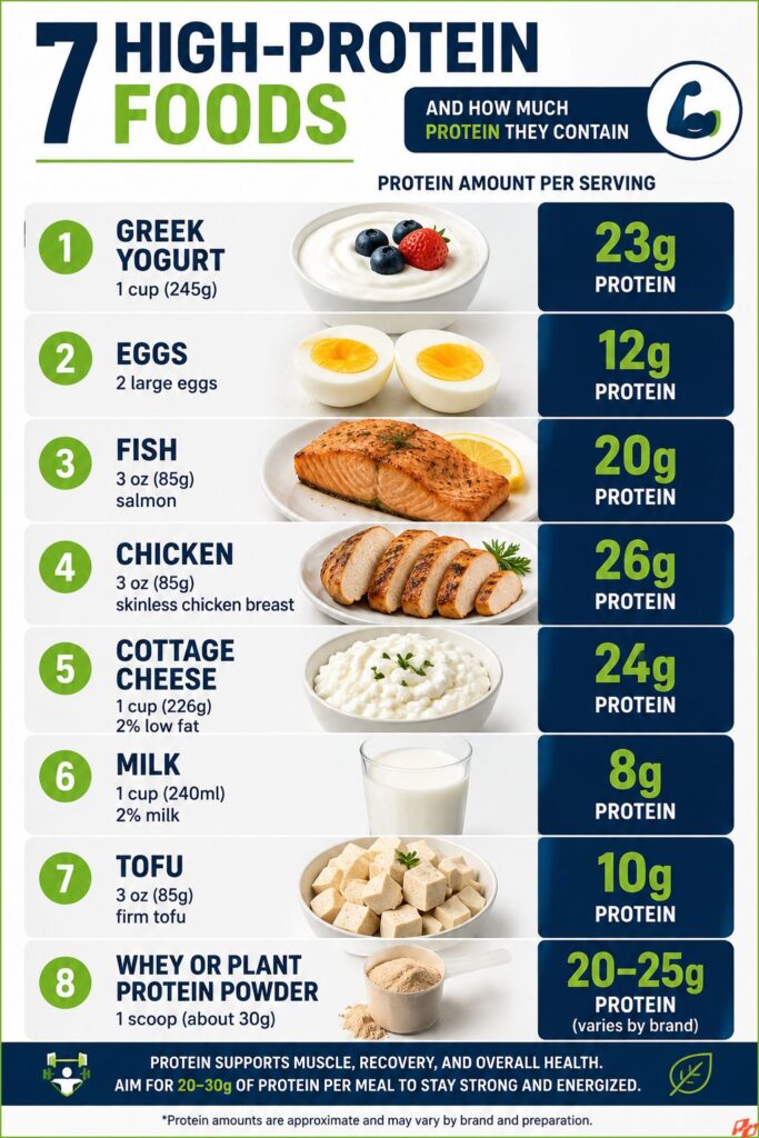 7 HIGH PROTEIN FOODS