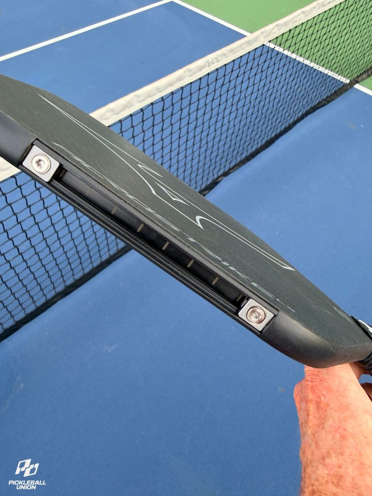 Mizuno Acrostrike LX 16mm Elongated Paddle Review 6 Mizuno Acrostrike LX Fast Track Adjustable Weighting System