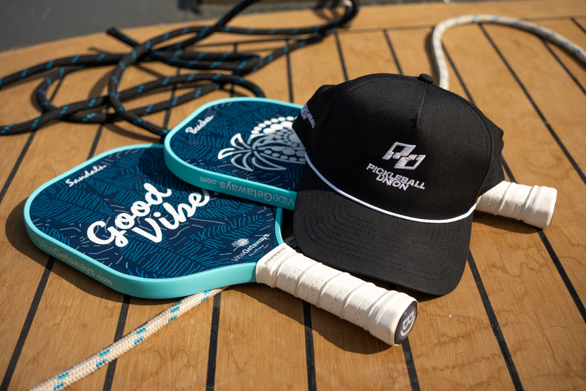 Pickleball Union Hat + VibeGetaways Paddles