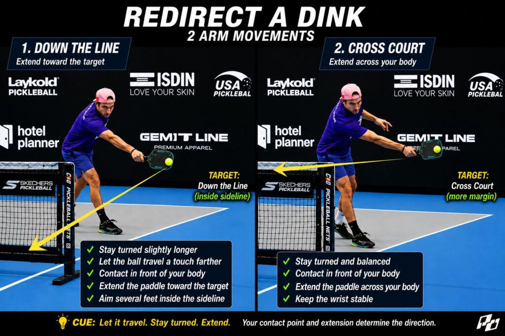 how to redirect a dink