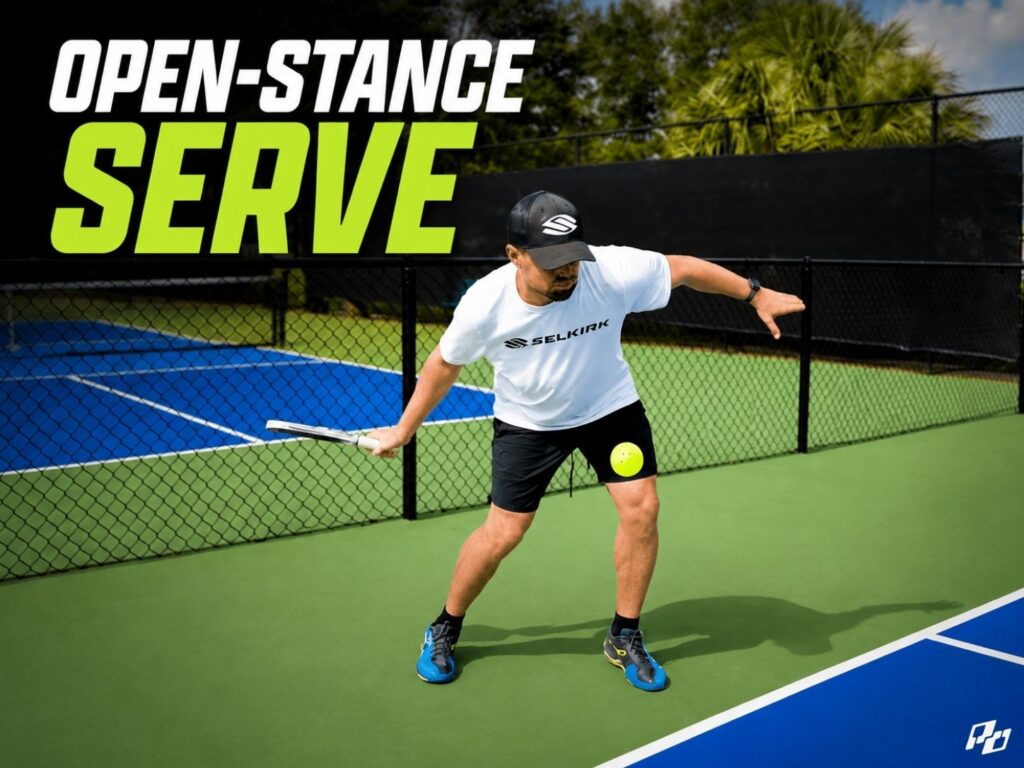 The Serve Adjustment Better Players Use for More Control—and When You Shouldn’t Copy It 2 open stance serve