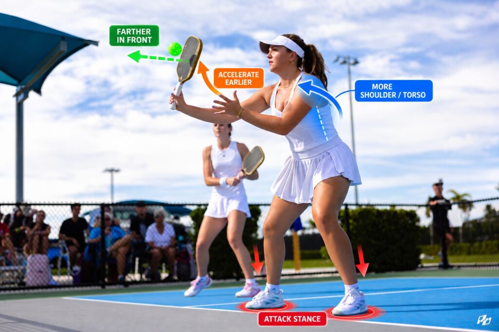 attacck stance in pickleball