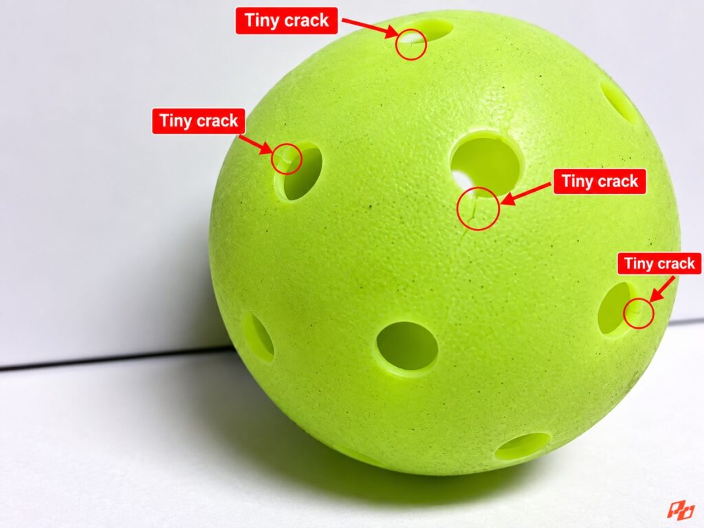 When Should You Throw a Pickleball Away—even If It Isn’t Cracked? 1 cracked pickleball