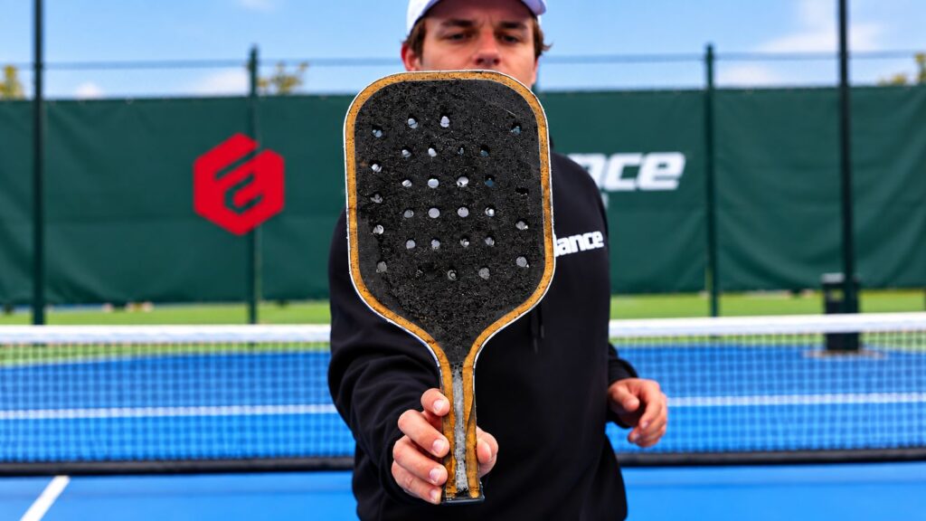 Foam paddle core, image credit: Enhance Pickleball