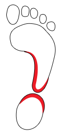 High arch footprint