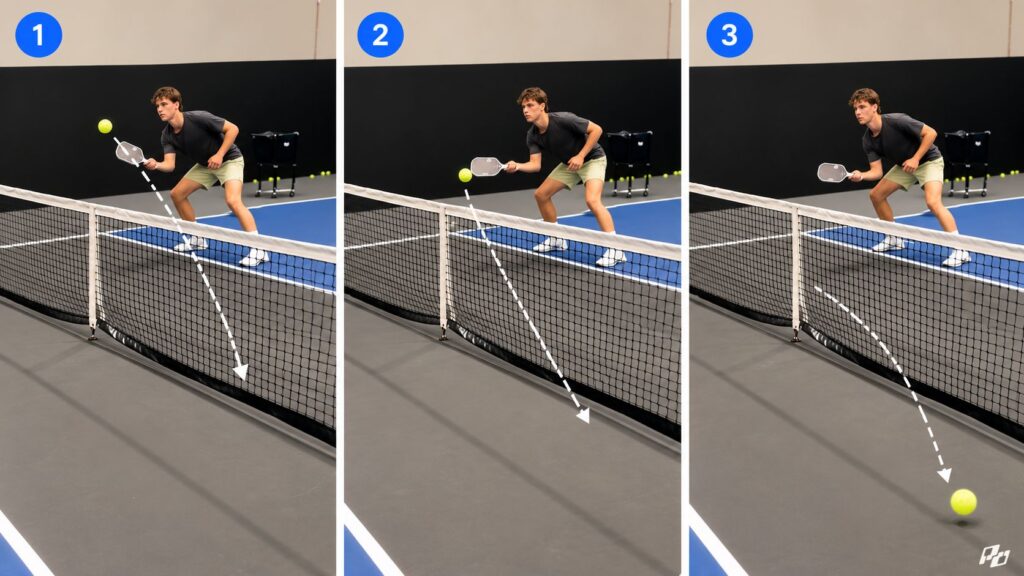 How to Use the Crosscourt Drop Against Hard Hitters 1 crosscourt drop shot sequence