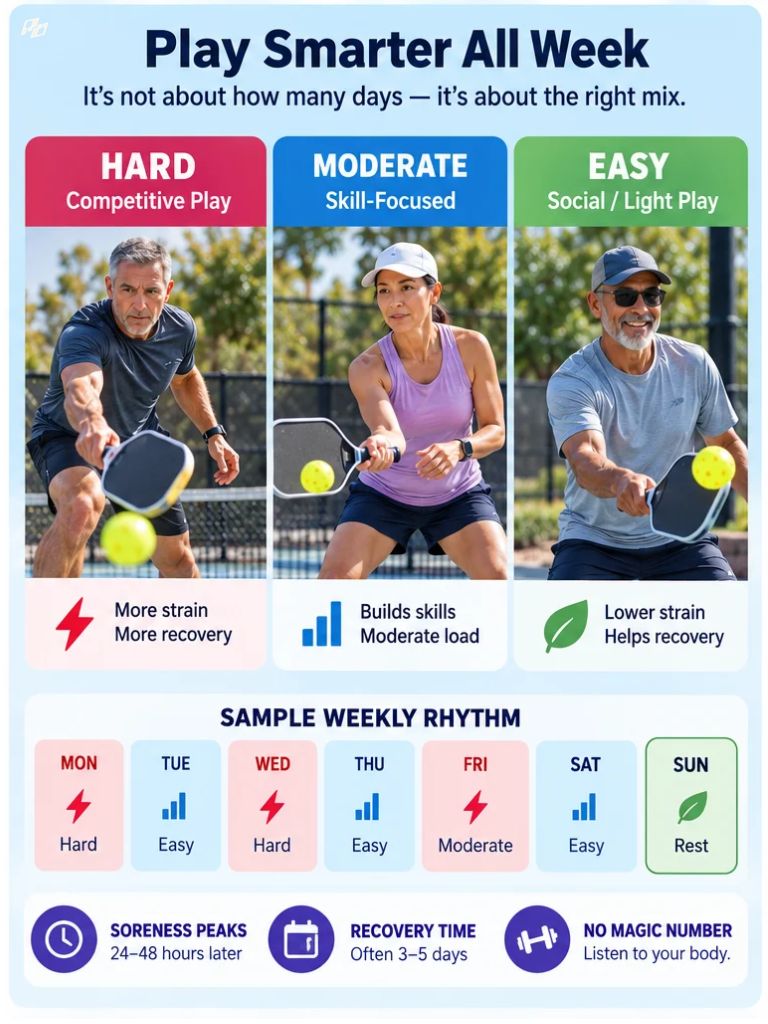 Back-to-Back Pickleball After 50: How to Know If Your Body Is Ready 2 how to play pickleball back to back